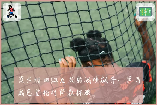 莫兰特回归后灰熊战绩飙升，黑马成色首轮对阵森林狼